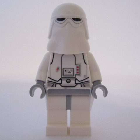 Minifigurka Snowtrooper, Light Bluish Gray Hips, Neck Bracket with Printed 1 x 1 Tile and 1 x 1 Plate with Clip Light, Kama