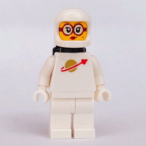 Minifigurka Classic Space, White with Black Airtanks, Red Glasses