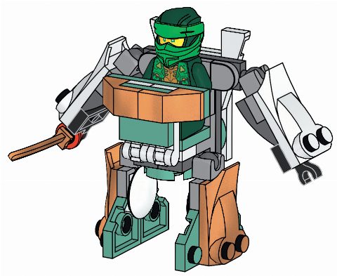 Zestaw LEGO Lloyd with Mech (Ninjago)