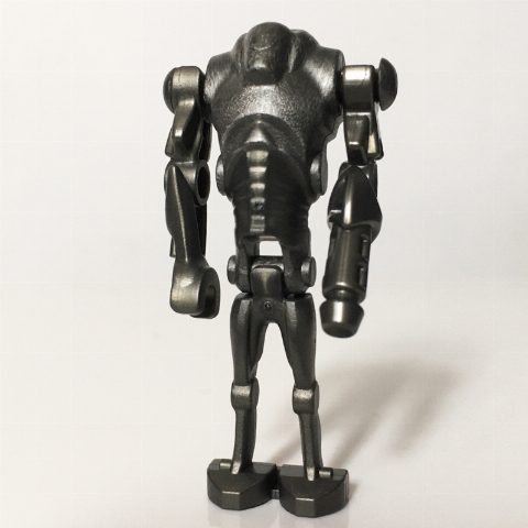 Minifigurka Super Battle Droid, Pearl Dark Gray, Blaster Arm