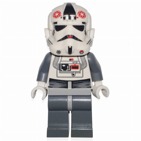 Minifigurka AT-AT Driver, White Uniform, Plain Black Head (87556 Helmet)
