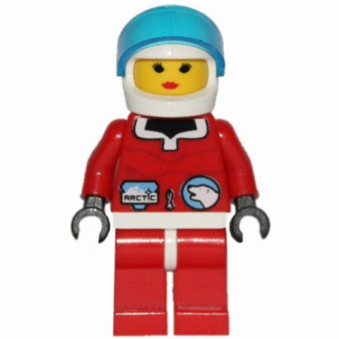 Minifigurka Arctic Crew, Red, Helmet and Visor