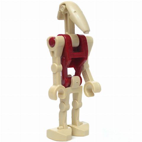 Minifigurka Battle Droid Security, Dark Red Torso, One Bent Arm, One Straight Arm