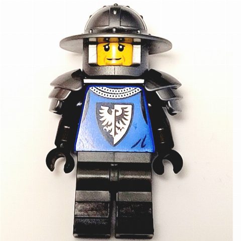 Minifigurka Mountain Fortress Black Falcon Soldier - Helmet with Broad Brim, Shoulder Armor