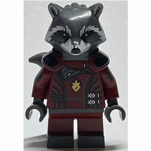 Minifigurka Rocket Raccoon in Dark Red Outfit