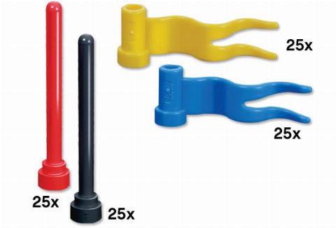 Zestaw LEGO Flags and Posts (Bulk Bricks)