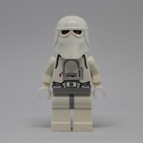 Minifigurka Snowtrooper, Light Bluish Gray Hips, Printed Black Head, White Hands