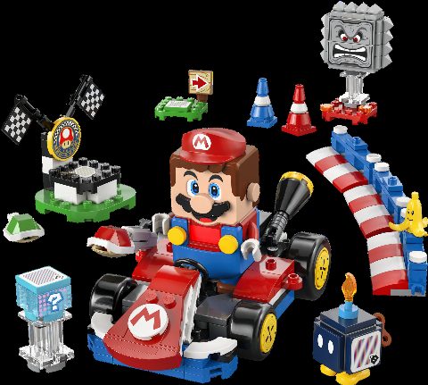 Zestaw LEGO Mario Kart – Interactive LEGO Mario & Standard Kart (Super Mario)