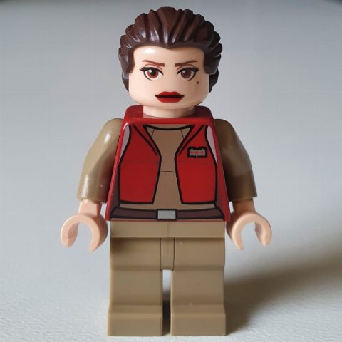 Minifigurka Padme Amidala / Naberrie, Dark Red Senator Outfit, Ponytail Hair (Clone Wars)