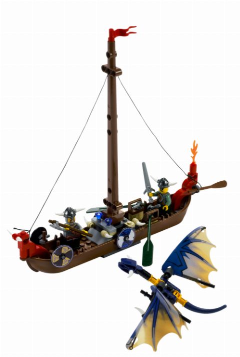 Zestaw LEGO Viking Boat against the Wyvern Dragon (Vikings)