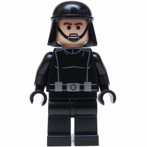 Minifigurka Death Star Trooper / Imperial Trooper, Brown Eyebrows, Black Eyes, Black Helmet