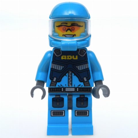 Minifigurka ADU Soldier, Orange Sunglasses, Azure Hips