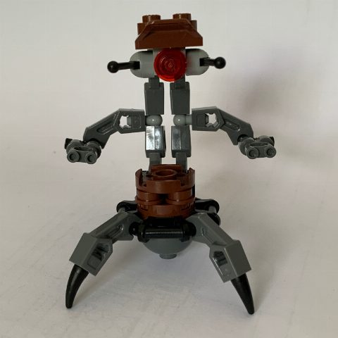 Minifigurka Droideka / Destroyer Droid, Reddish Brown Shell, Dark Bluish Gray Legs