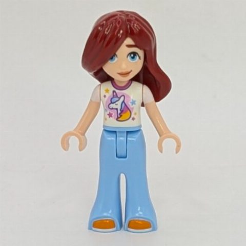 Minifigurka Paisley, White Top, Bright Light Blue Pants