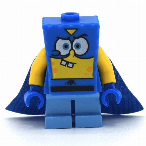 Minifigurka SpongeBob Squarepants in Super Hero Outfit