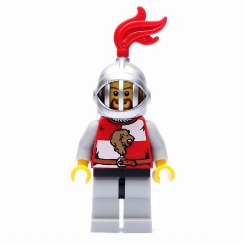 Minifigurka Lion Knight, Helmet with Grille and Red Plume