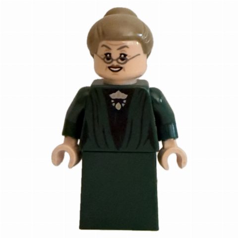 Minifigurka Professor Minerva McGonagall, Dark Green Robes, Dark Tan Hair, Plain Skirt