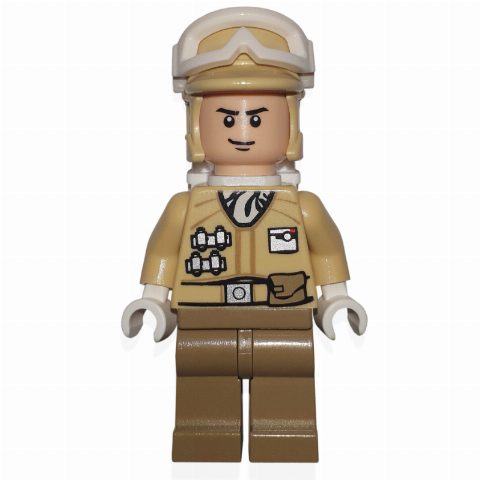 Minifigurka Rebel Trooper in Hoth Uniform, Tan Hat, Black Chin Line