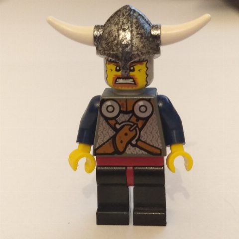 Minifigurka Viking Warrior - Armour, Belts, Dark Blue Arms, Black Legs
