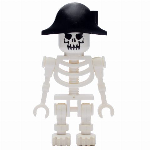 Minifigurka Skeleton, Evil Face, Bicorne Hat