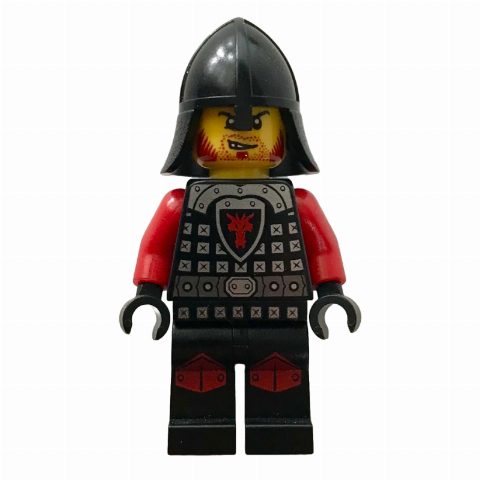 Minifigurka Dragon Knight, Red, Helmet, Red Beard
