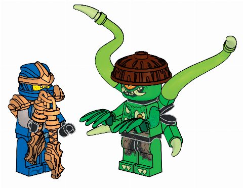 Zestaw LEGO Jay and Mutation Monster (Ninjago)
