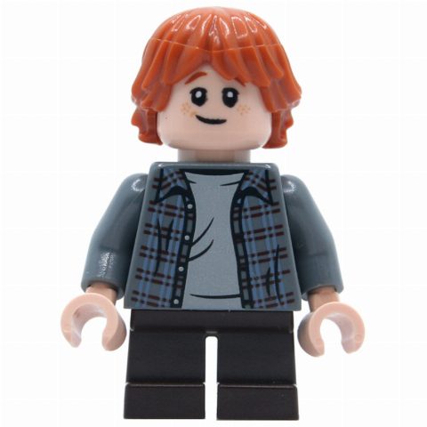 Minifigurka Ron Weasley, Dark Bluish Gray Shirt, Short Legs