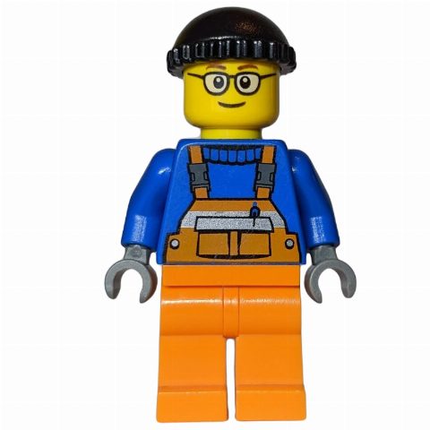 Minifigurka Worker with Black Hat (Crane Operator)