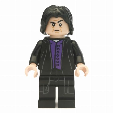 Minifigurka Professor Severus Snape, Long Robes over Dark Purple Vest (Shirt Tails Print)
