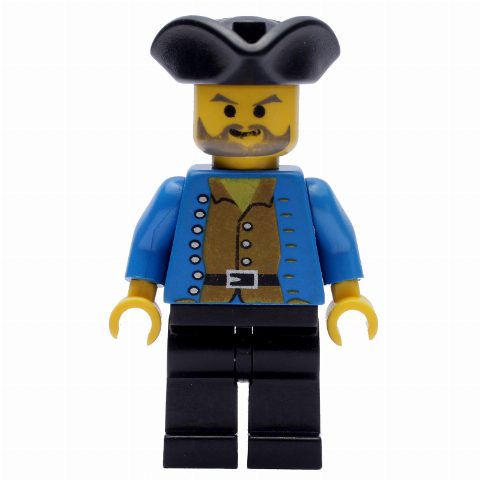 Minifigurka Pirate - Brown Shirt, Black Legs, Black Tricorne