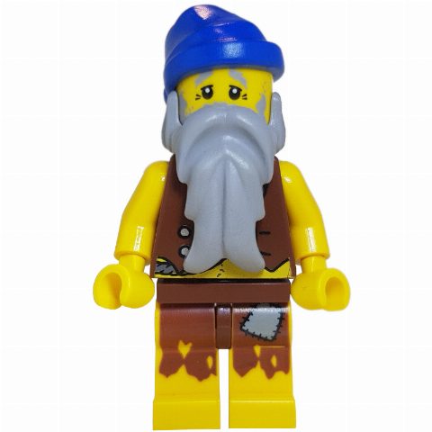 Minifigurka Pirate - Anchor Tattoo, Castaway, Blue Bandana