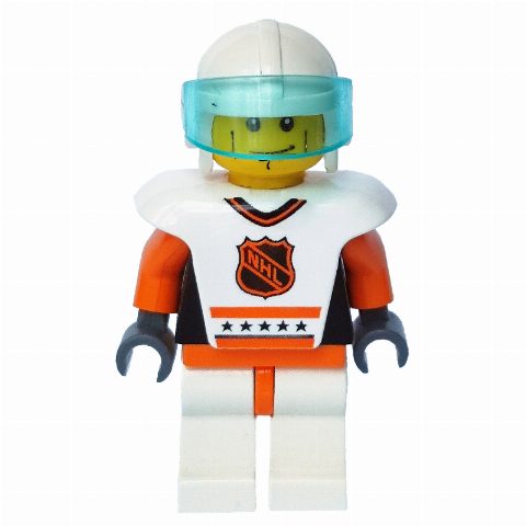 Minifigurka Hockey Player White Vest #6