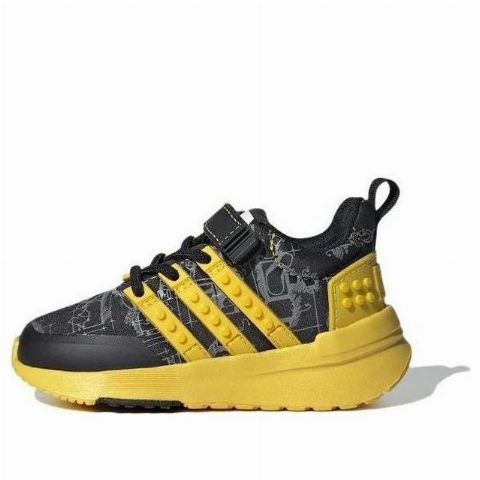 Zestaw LEGO® adidas Racer TR x LEGO (Black Equipment Yellow) - Infant Shoes (Gear)