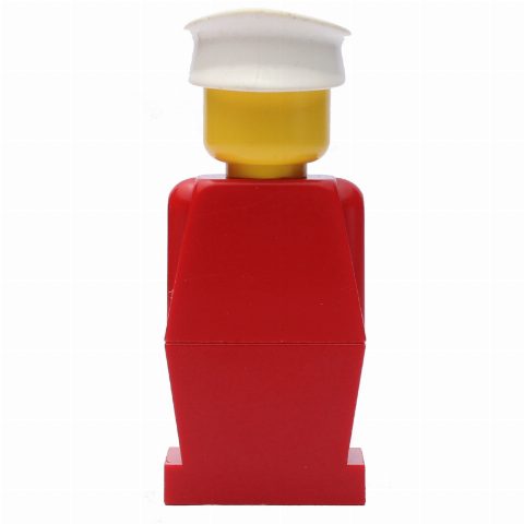 Minifigurka LEGOLAND Red Torso, Red Legs, White Hat
