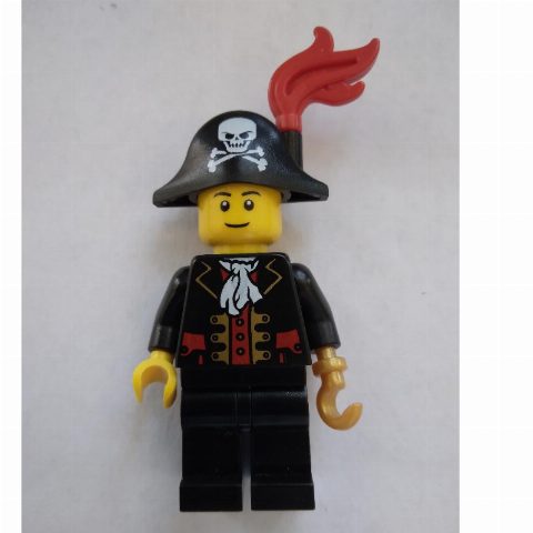 Minifigurka Pirate - Captain, Black Legs, Plume, Black Eyebrows