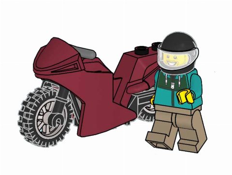 Zestaw LEGO Stunt Rider with Motorcycle (City)